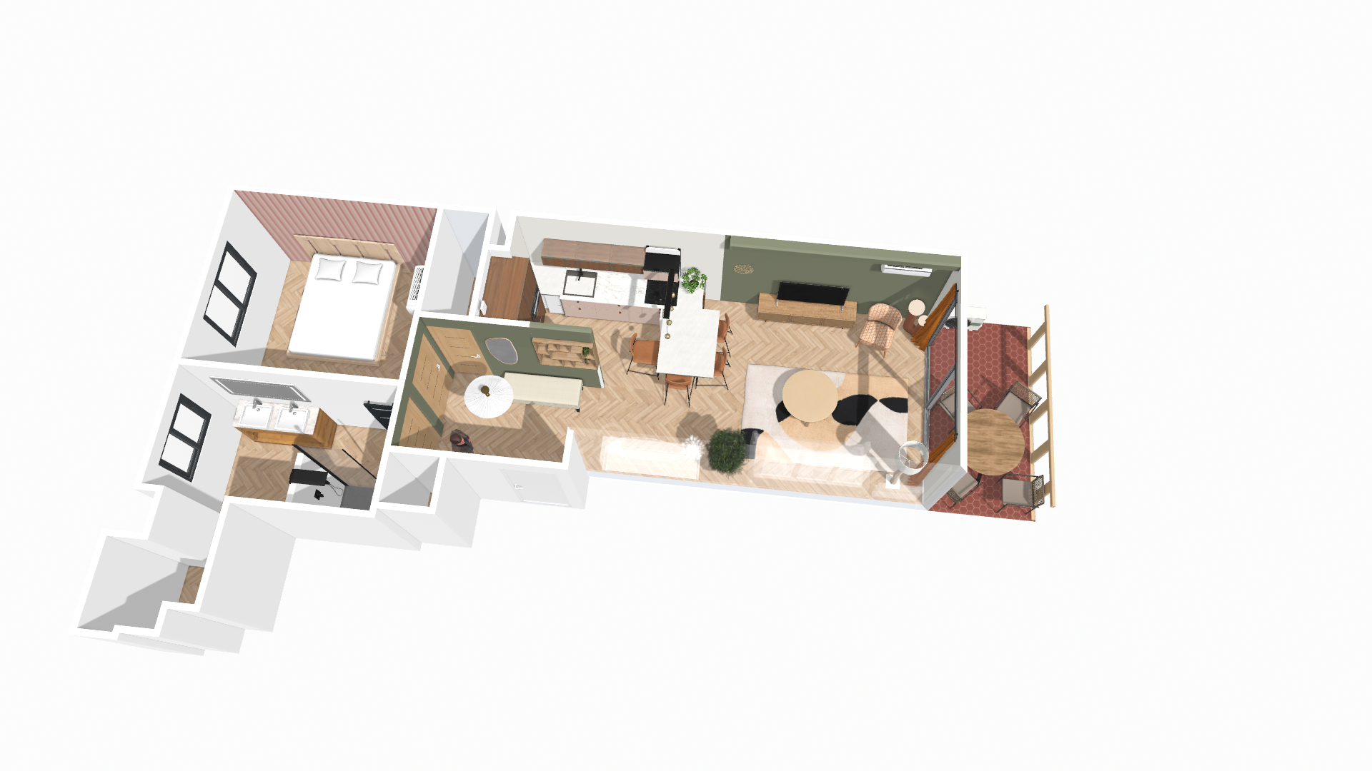 Agencement sur plan 3D